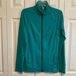 Teal Green UnderArmour track Jacket. Size M
